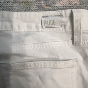 PAIGE Ankle White Jean